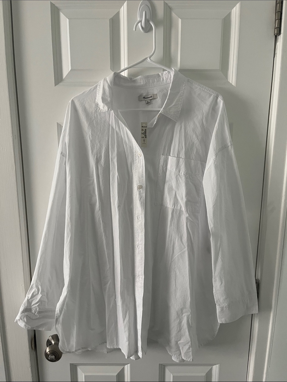 Madewell Oversized White Button-Down Shirt